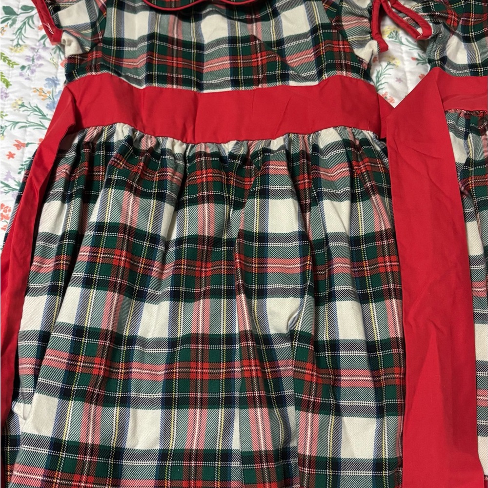 The Beaufort Bonnet Company Red and Green Plaid Dress